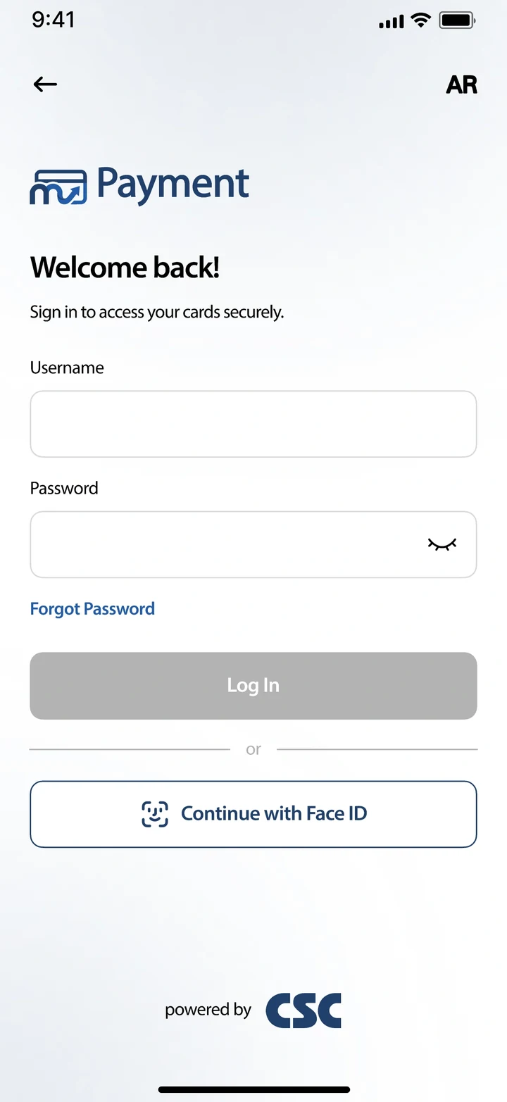 Login, empty