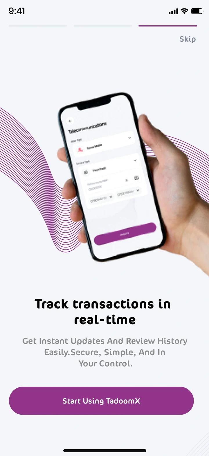 Onboarding, light mode
